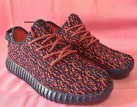 free shipping 2018 adidas yeezy boost moonrock running some red